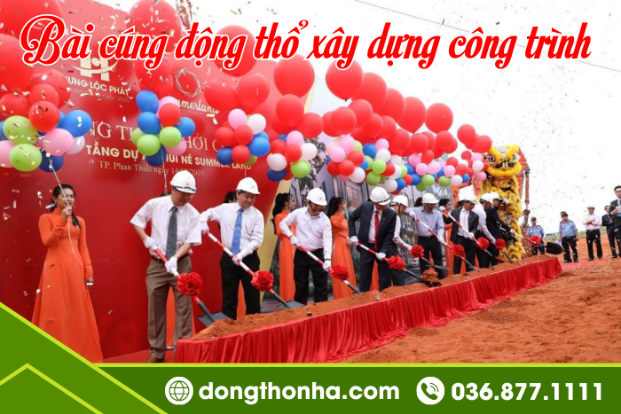 Bài Cúng Động Thổ Xây Dựng Công Trình