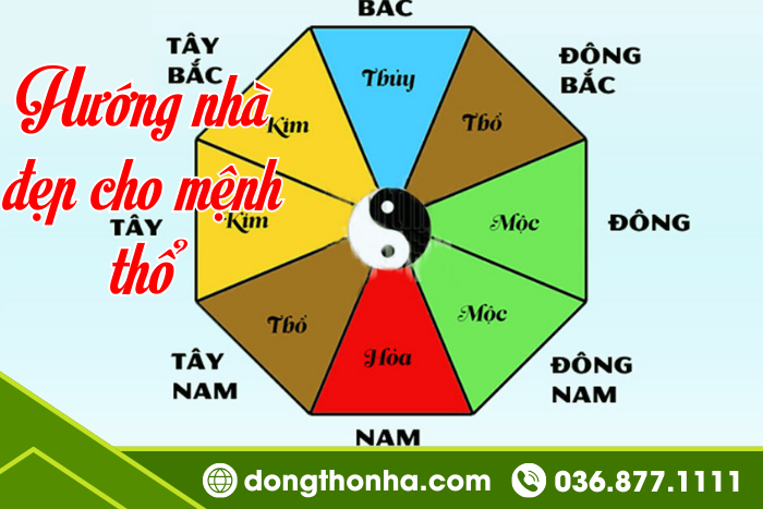 hướng nhà đẹp cho mệnh thổ gặp nhiều may mắn