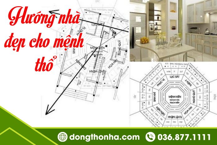 hướng nhà đẹp cho mệnh thổ gặp nhiều may mắn